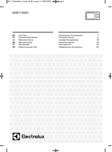Rokasgrāmata Electrolux EMS17006OX Mikroviļņu krāsns