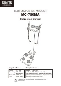 Manual Tanita MC-780MA Scale