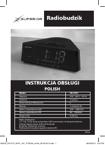 Instrukcja Superior CR-2747 Radiobudzik