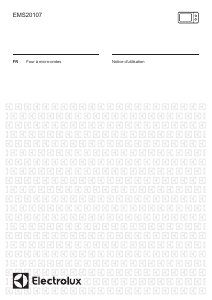 Mode d’emploi Electrolux EMS20107OX Micro-onde