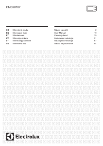 Manuál Electrolux EMS20107OX Mikrovlnná trouba