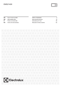 Manual de uso Electrolux EMS21400S Microondas