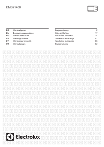 Rokasgrāmata Electrolux EMS21400S Mikroviļņu krāsns