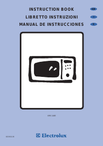 Manual de uso Electrolux EMS2485K Microondas