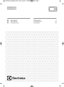 Bruksanvisning Electrolux EMS26203OX Mikrobølgeovn