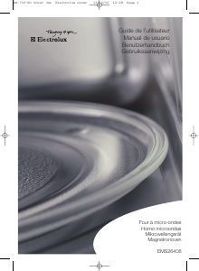 Manual de uso Electrolux EMS26408U Microondas