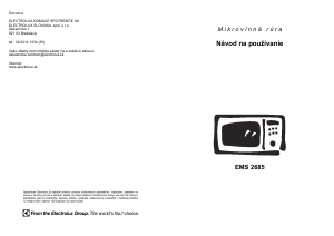 Návod Electrolux EMS2685 Mikrovlnná rúra