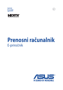 Priročnik Asus VM510LF Prenosni računalnik