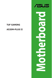 Bedienungsanleitung Asus TUF GAMING A520M-PLUS II Hauptplatine