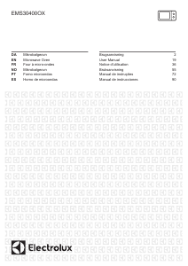 Manual de uso Electrolux EMS30400OX Microondas