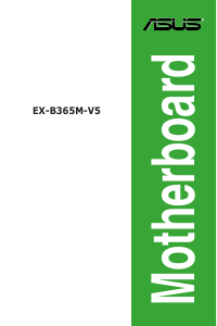 Handleiding Asus EX-B365M-V5 Moederbord