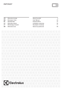 Manual Electrolux EMT25207OB Microwave