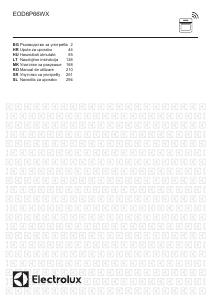 Manual Electrolux EOD6P66WX Cuptor