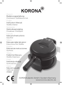 Manual Korona 41004 Waffle Maker