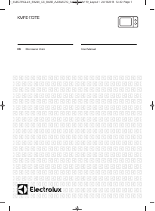 Manual Electrolux KMFE172TEX Microwave