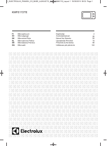 Priročnik Electrolux KMFE172TEX Mikrovalovna pečica