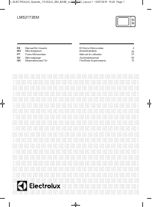 Посібник Electrolux LMS2173EMX Мікрохвильова піч