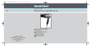 Bedienungsanleitung SilverCrest SRHT 1500 B2 Haartrockner