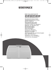 Manual de uso Soehnle Body Balance Slim F5 Báscula