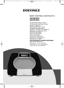 Priručnik Soehnle Body Control Contour F3 Vaga