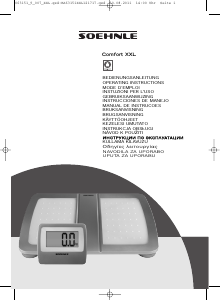 Manual de uso Soehnle Comfort XXL Báscula