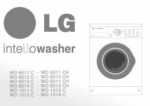 Manual LG WD-1014C Intellowasher Washing Machine