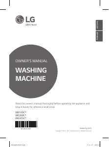 Handleiding LG WD100CV Wasmachine
