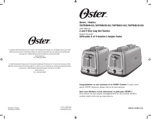 Manual Oster TSSTTRJB08-033 Toaster