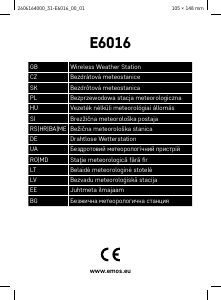 Manual EMOS E6016 Weather Station