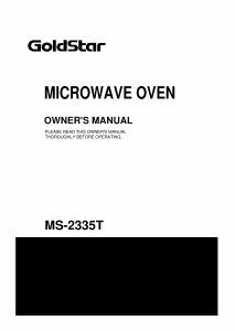 Manual Goldstar MS-2335T Microwave