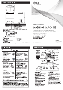 Manual LG WP-900R Washing Machine