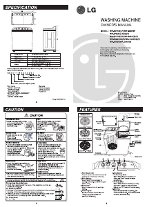 Handleiding LG WP-1050RSP Wasmachine