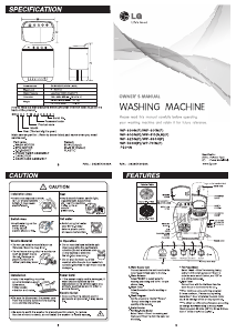 Manual LG WP-610NP Washing Machine