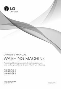 Manual LG F1081ND5 Washing Machine