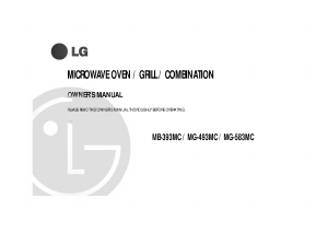 Manual LG MG-583MC Microwave