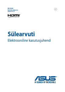 Kasutusjuhend Asus R558UR Sülearvuti
