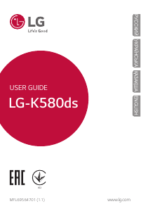 Руководство LG K580ds Мобильный телефон