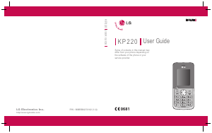 Handleiding LG KP220 Mobiele telefoon