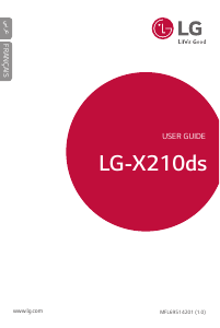 Mode d’emploi LG X210ds Téléphone portable