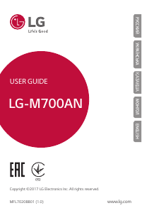 Руководство LG M700AN Мобильный телефон