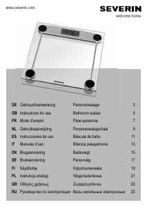 Руководство Severin PW 7009 Весы