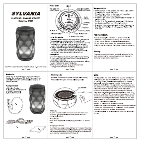 Manual Sylvania SP681-PDQ Speaker