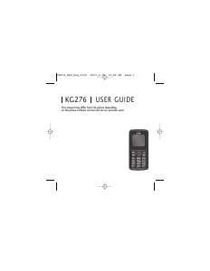 Handleiding LG KG276 Mobiele telefoon