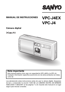 Manual de uso Sanyo VPC-J4 Xacti Cámara digital