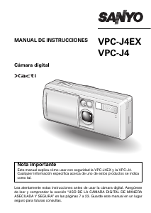 Manual de uso Sanyo VPC-J4EX Xacti Cámara digital