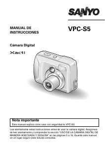 Manual de uso Sanyo VPC-S5 Xacti Cámara digital