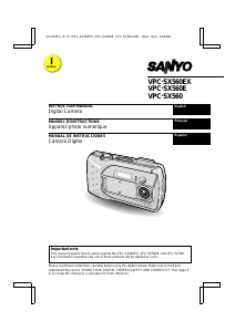 Manual Sanyo VPC-SX560EX Digital Camera