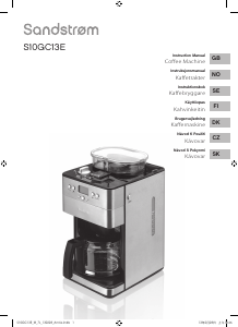 Brugsanvisning Sandstrøm S10GC13E Kaffemaskine