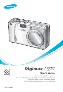 Manual Samsung Digimax L55W Digital Camera