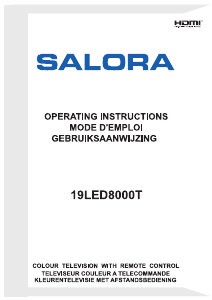 Mode d’emploi Salora 19LED8000T Téléviseur LED